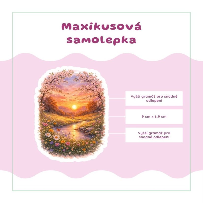 Západ slunce | Samolepka do diáře