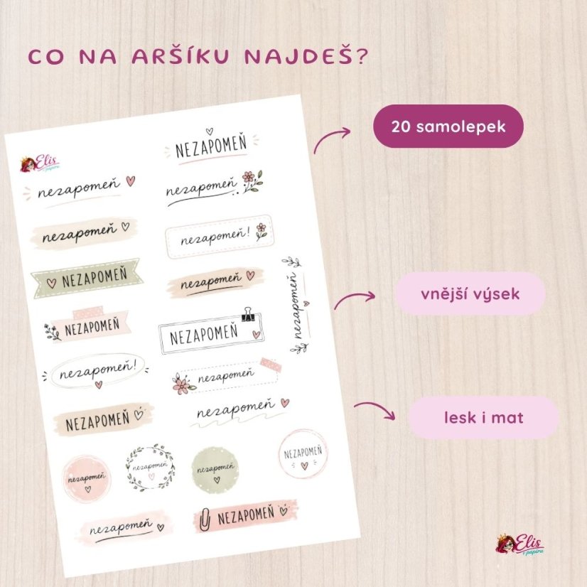 Zvýhodněná sada funkčních aršíků | Mat