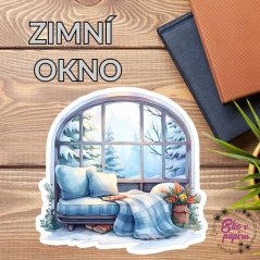 Velká samolepka ideální na úvodní stránku měsíce v diáři