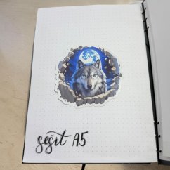 Noční vlk | Samolepka do diáře