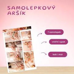 Broskvová něha | Samolepky do diáře