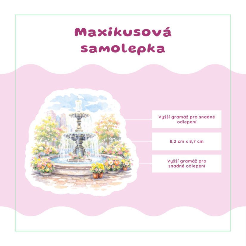 Městečko v dubnu | Měsíční samolepkový kit | 2026