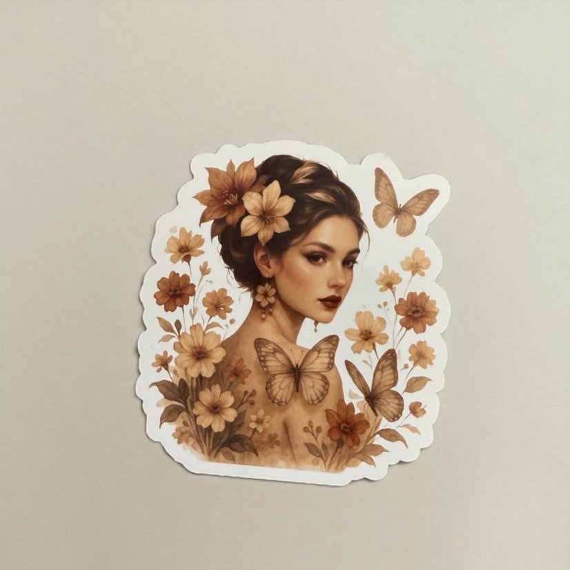 Rozkvetlá slečna  | Samolepky do diáře