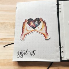 Srdce plné hvězd  | Samolepky do diáře