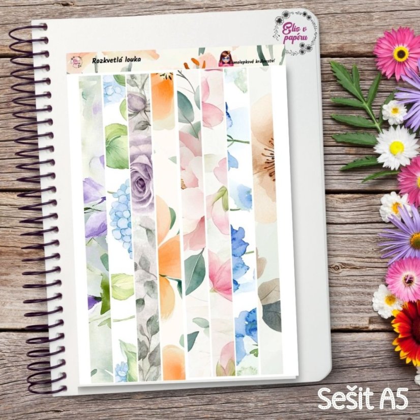 Rozkvetlá louka | Samolepky do diáře