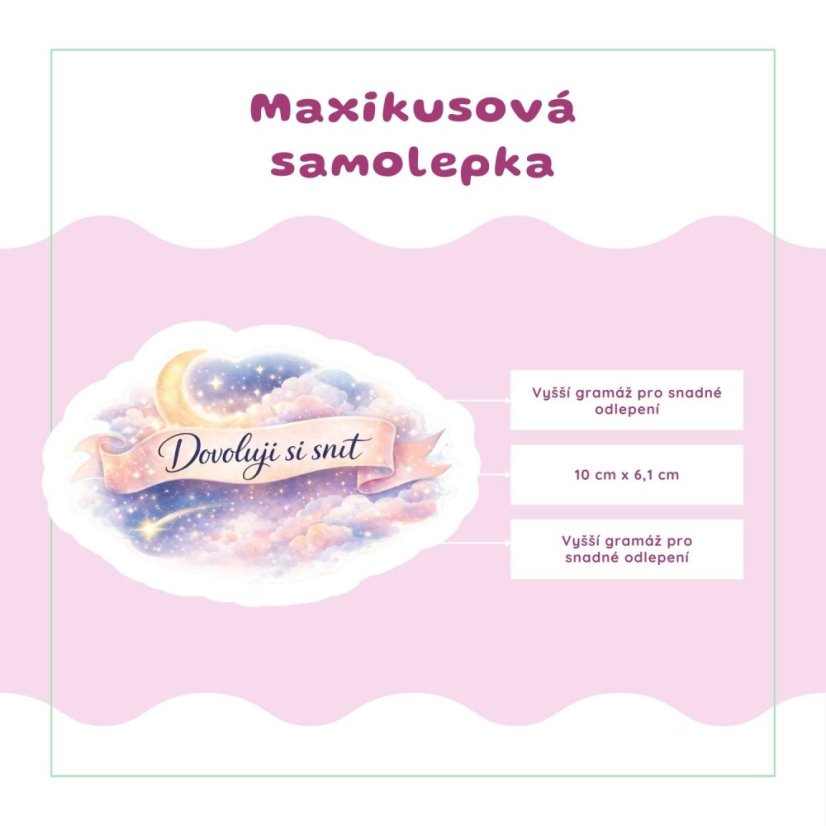 Dovoluji si snít | Samolepky do diáře