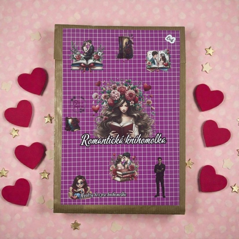 Romantická knihomolka | Balíček z mystery boxu pro knihomolky