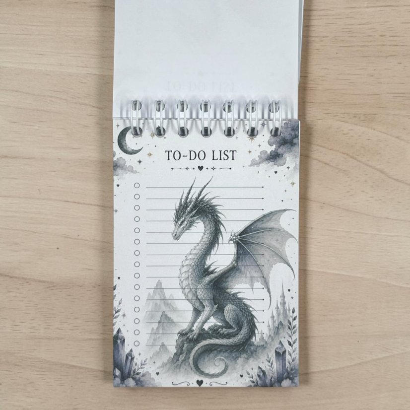 Dračí mise | To-do blok s 10 dračími motivy
