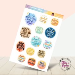 Sebevědomí v barvách | Samolepky do diáře