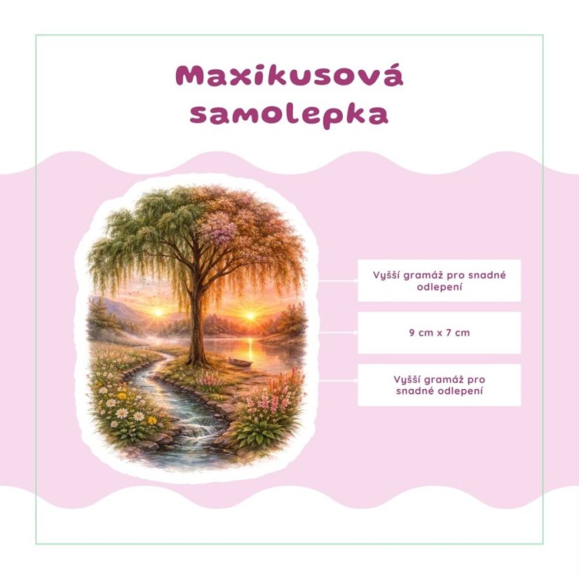 Den na dvě poloviny | Samolepka do diáře | Limitka