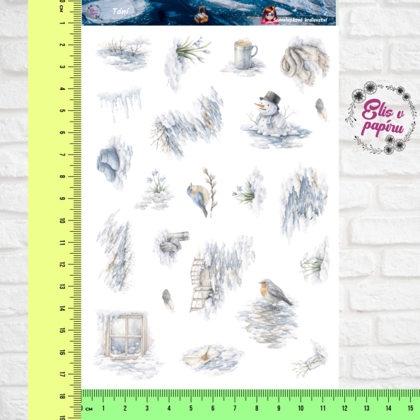 Tání | Samolepky do diáře