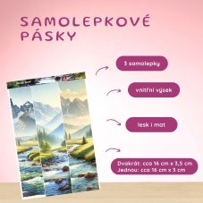 Horský potok | Samolepky do diáře - obrázkové pásky