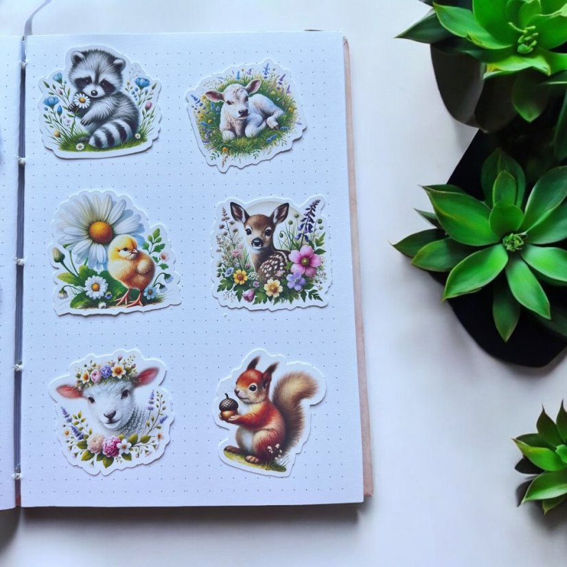 Jarní mláďátka | Velké kusové samolepky pro diář i scrapbook