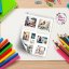 Samolepky do vzpomínkové knížky, rodinného alba i diáře nebo deníku od Elis v papíru ve stylu instax fotek