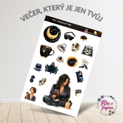 Večer, který je jen tvůj | Samolepky do diáře
