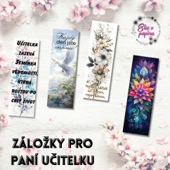 Sada 4 stylových záložek do knihy, různé barvy a motivy, inspirativní a květinové vzory, ideální pro učitele a knihomoly. Sada 4 stylových záložek do knihy, různé barvy a motivy, inspirativní a květinové vzory, ideální pro učitele a knihomoly.