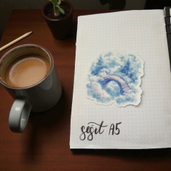 Most mezi mraky | Samolepky do diáře