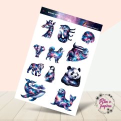 Galaxie zvířat | Samolepky do diáře | Limitka