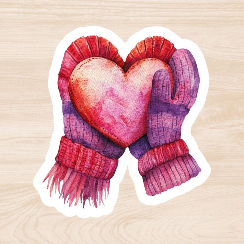 Únorové teplo v srdci | Měsíční samolepkový kit | 2026