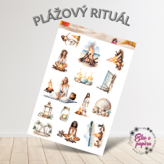 Plážový rituál | Samolepky do diáře