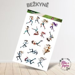 Běžkyně | Samolepky do diáře
