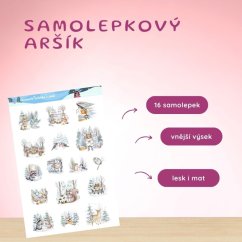 Roztomilá zvířátka v zimě | Samolepky do diáře