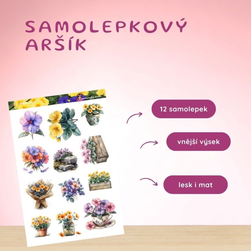 Petrklíče | Samolepky do diáře