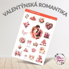 Valentýnská romantika | Samolepky do diáře