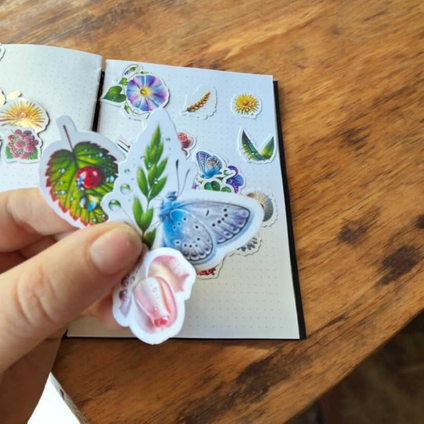 Jemné doteky rosy | Malé kusové samolepky pro diář i scrapbook