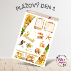 Plážový den 1 | Samolepky do diáře