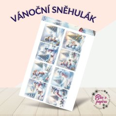 Vánoční sněhulák | Samolepky do diáře - obrázkové boxy