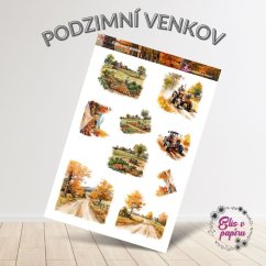 Podzimní venkov | Samolepky do diáře
