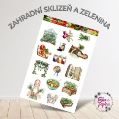 Zahradní sklizeň a zelenina | Samolepky do diáře