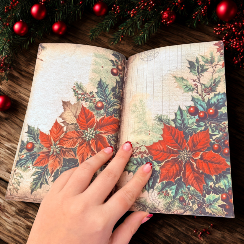 Vintage sešit se stromečky