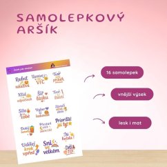 Úsměv jako mindset | Samolepky do diáře