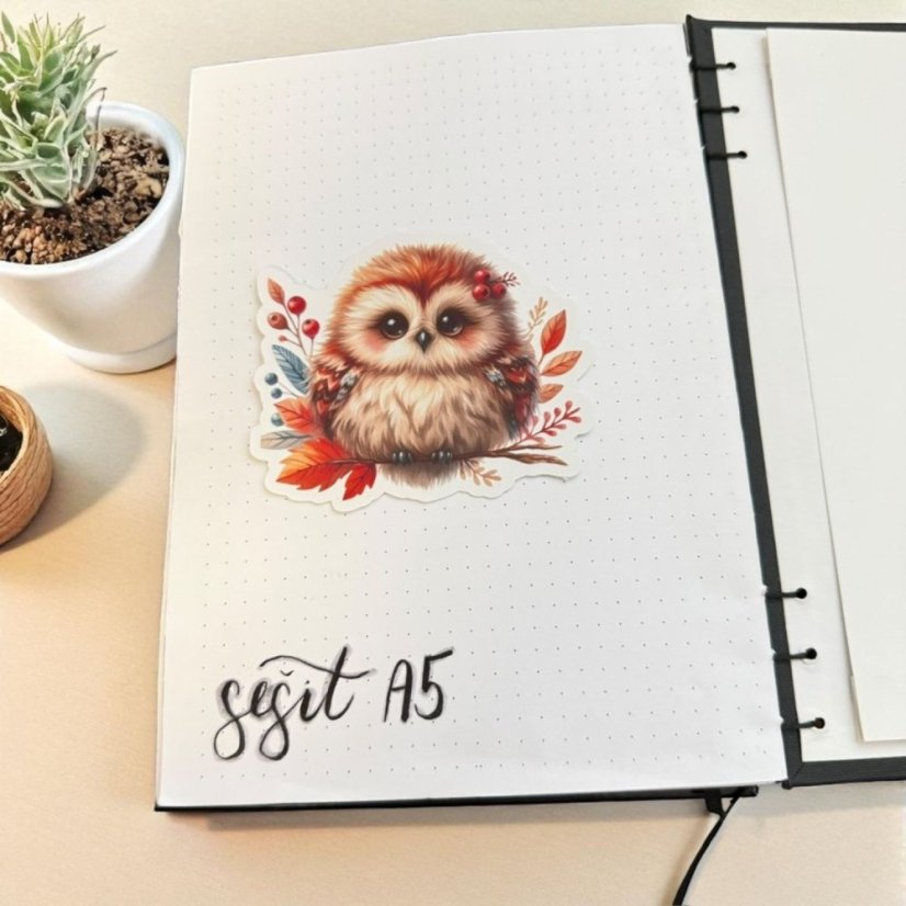 Podzimní sovička | Samolepky do diáře