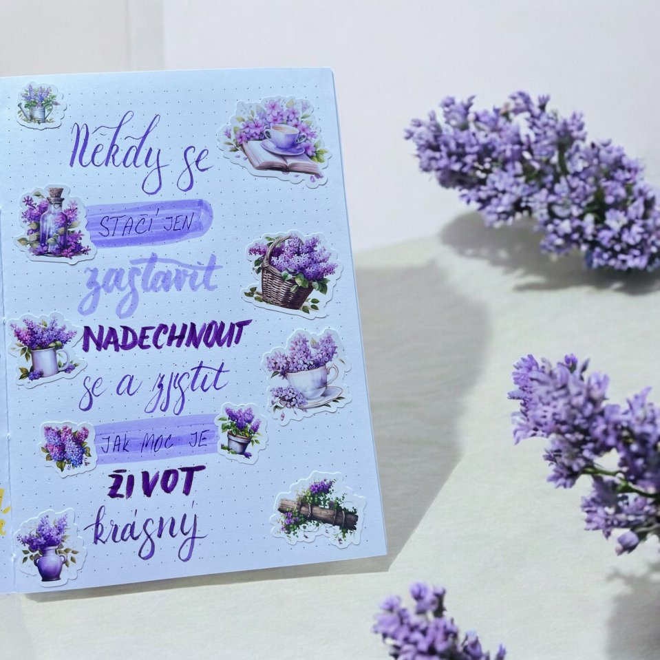 Samolepky Šeříky v akci