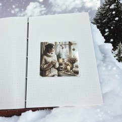 Kouzlo zimního domova | Maxi kusová samolepka pro diář i scrapbook