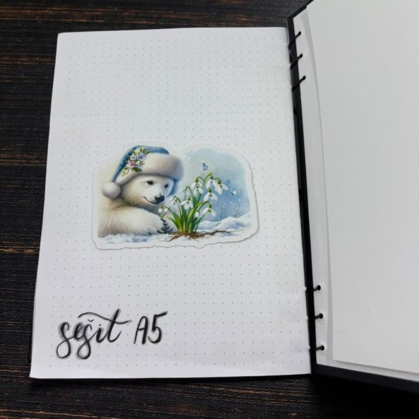 Medvídek vítá jaro | Samolepky do diáře