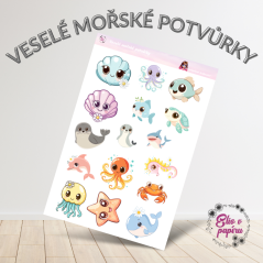 Veselé mořské potvůrky | Samolepky do diáře