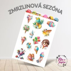 Zmrzlinová sezóna | Samolepky do diáře