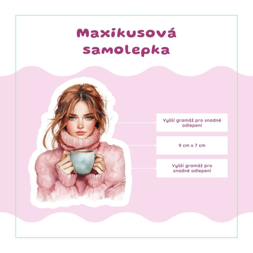 Únorové teplo v srdci | Měsíční samolepkový kit | 2026