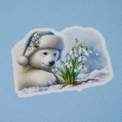 Medvídek vítá jaro | Samolepky do diáře