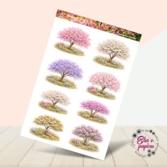 Rozkvetlé stromy | Samolepky do diáře