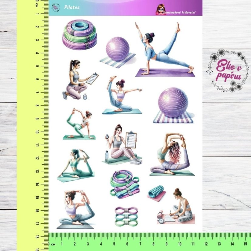 Pilates | Samolepky do diáře