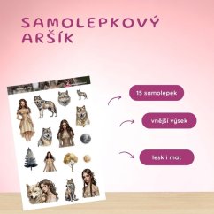 Dívka s vlky | Samolepky do diáře