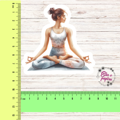 Jógový klid | Maxi kusová samolepka pro diář i scrapbook