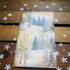 Vintage sešit zimních květů