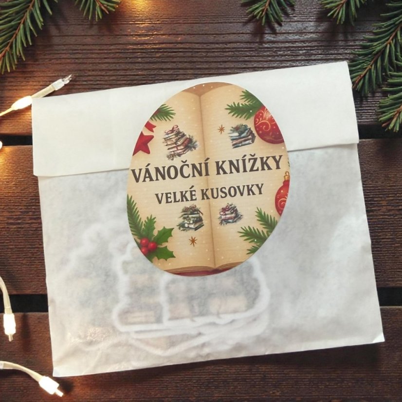 Vánoční knížky | Velké kusové samolepky do diáře i pro scrapbook