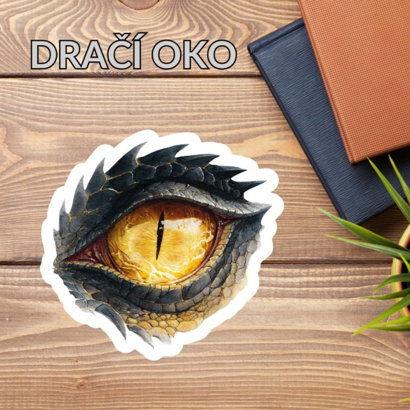 Dračí oko | Maxi kusová samolepka pro diář i scrapbook